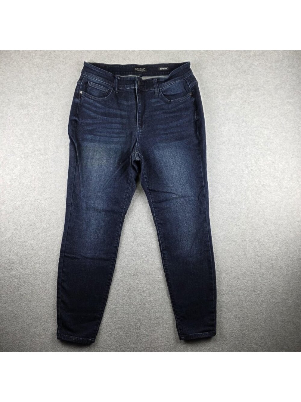 Judy Blue Jeans Womens 16W Blue Dark Wash Skinny Stretch Plus